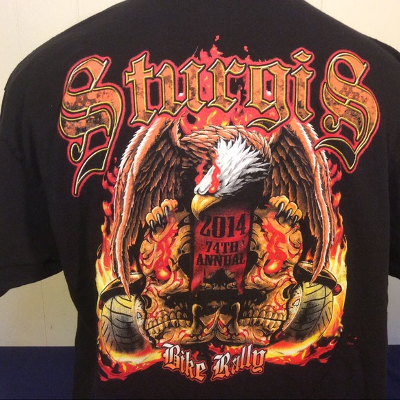 Sturgis 2014 Bike Rally South Dakota Mens T-shirt size XL - Picture 1 of 8